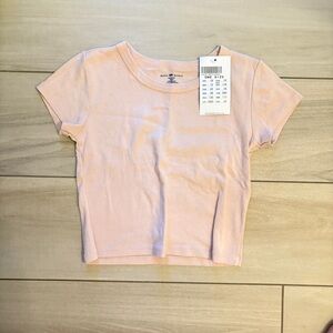 Brandy Melville Pink Cropped T-Shirt
